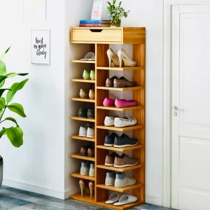 Double Row Shoe Organizer Rack